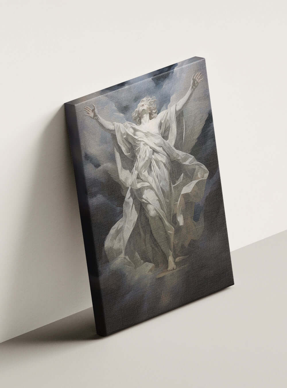 Revelation 22:12 - Angelic Ascend - Christian Decor Canvas Print