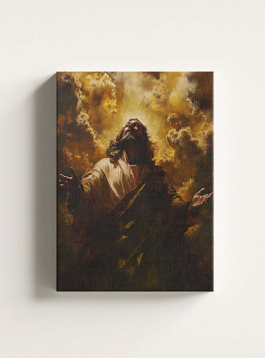 Revelation 22:16 Inspired Divine Light Canvas - Christian Wall Art