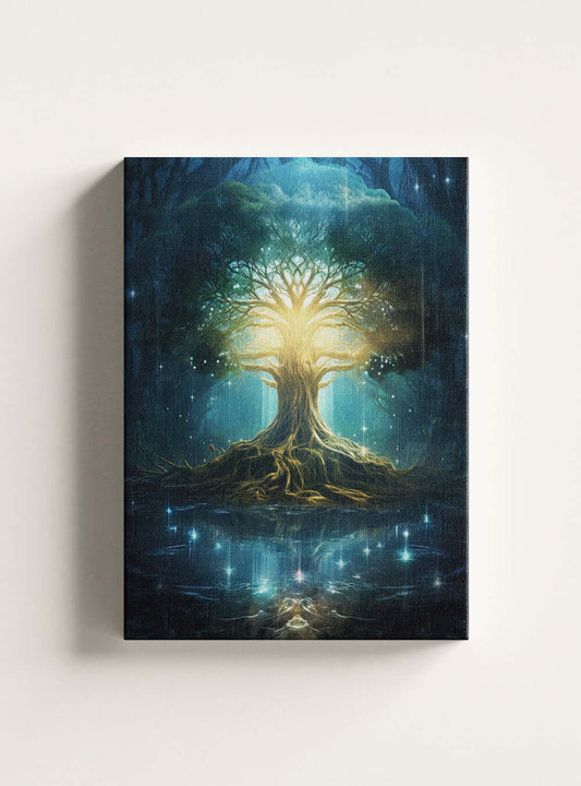 Revelation 22:19 - Mystical Forest Tree - Sacred Art Canvas Print