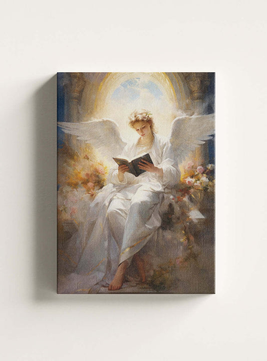 Revelation 3:20 Divine Encounter | Christian Canvas Art Print