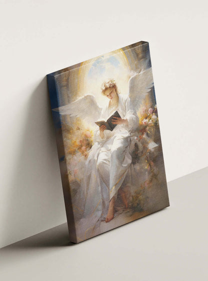 Revelation 3:20 Divine Encounter | Christian Canvas Art Print