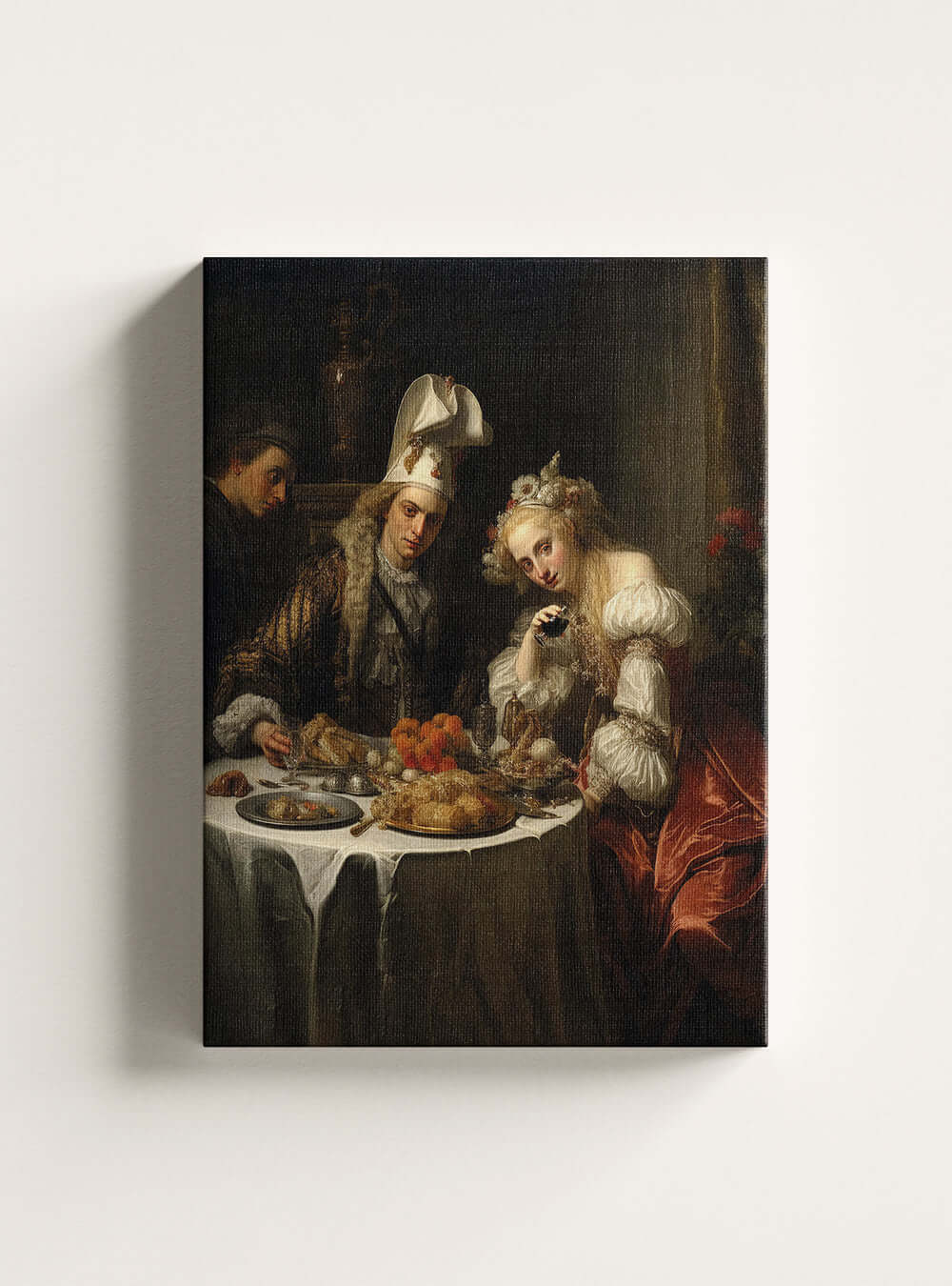 Revelation 4:8 Banquet Scene Sacred Art Canvas Print