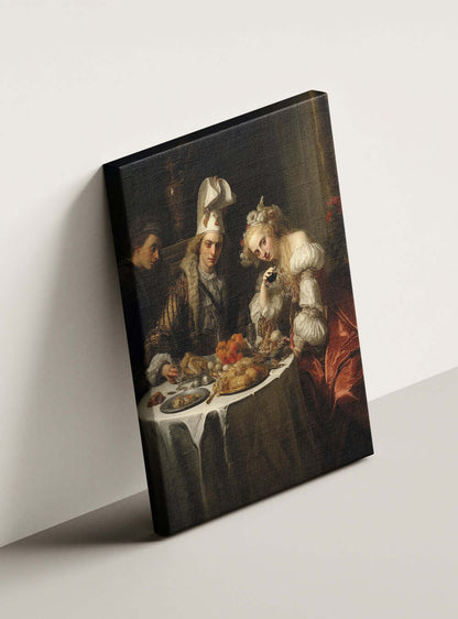 Revelation 4:8 Banquet Scene Sacred Art Canvas Print