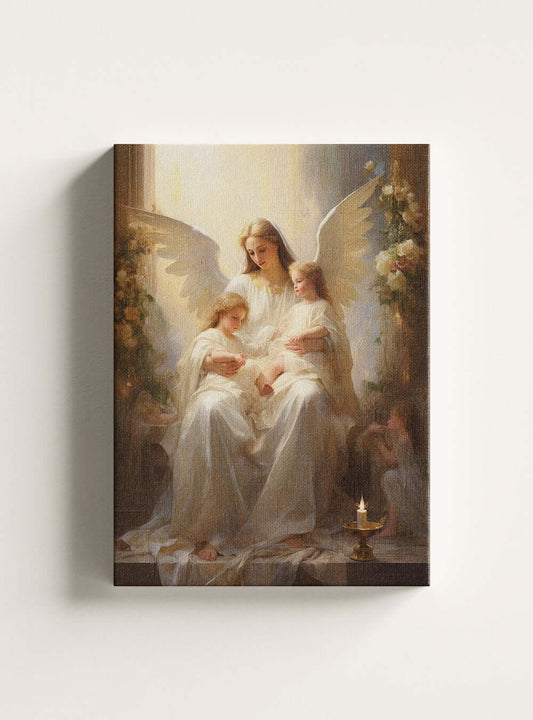 Revelation 5:13 - Angelic Figures - Bible Scripture Canvas Print