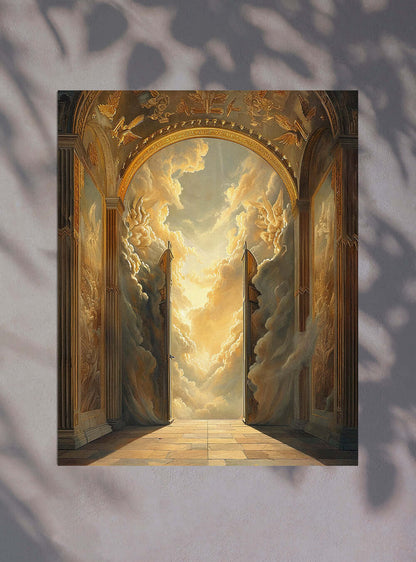 Revelation 8:3 Heaven's Portal Divine Judgment Christian Art Gifts Print