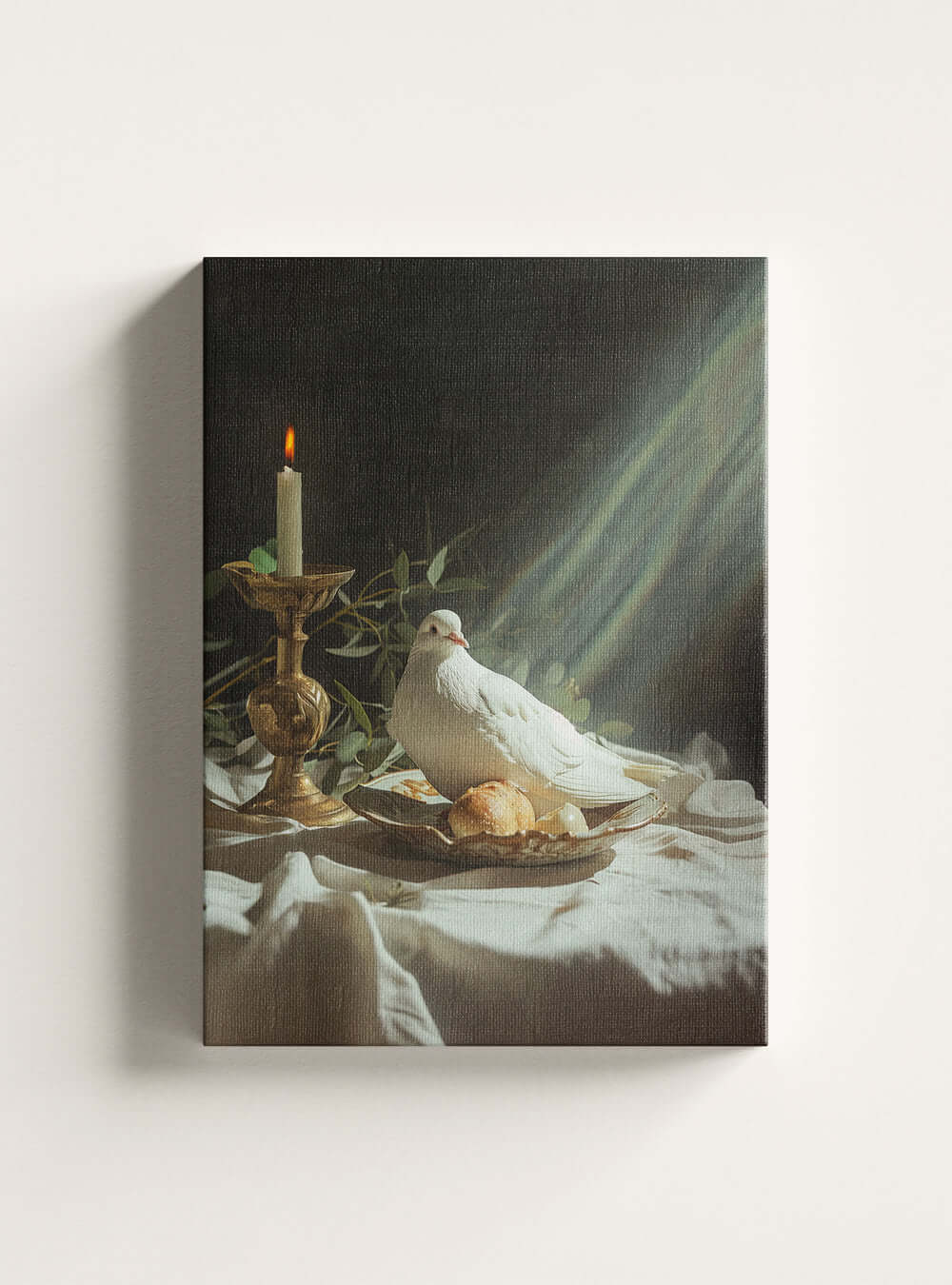 Roasted Dove- Christian Artwork Canvas Print Inspired from the Books of the Bible