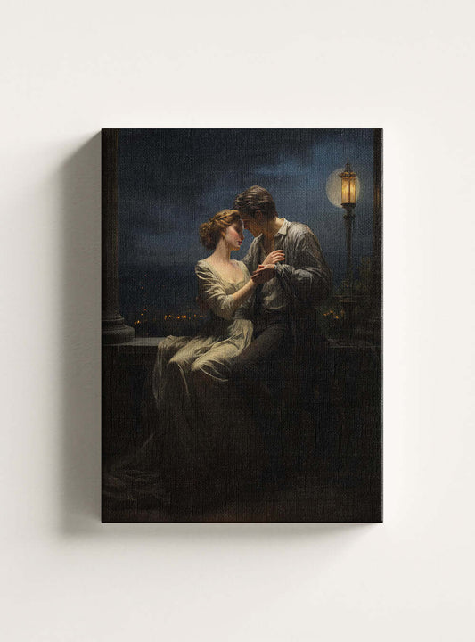 Romans 10:9 - Captivating Embrace Art - Bible Verse Canvas Print