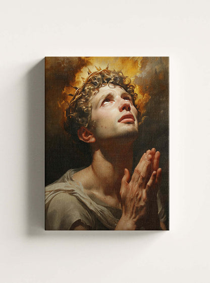 Romans 8:38-39 Christian Iconography Inspirational Canvas Art Print