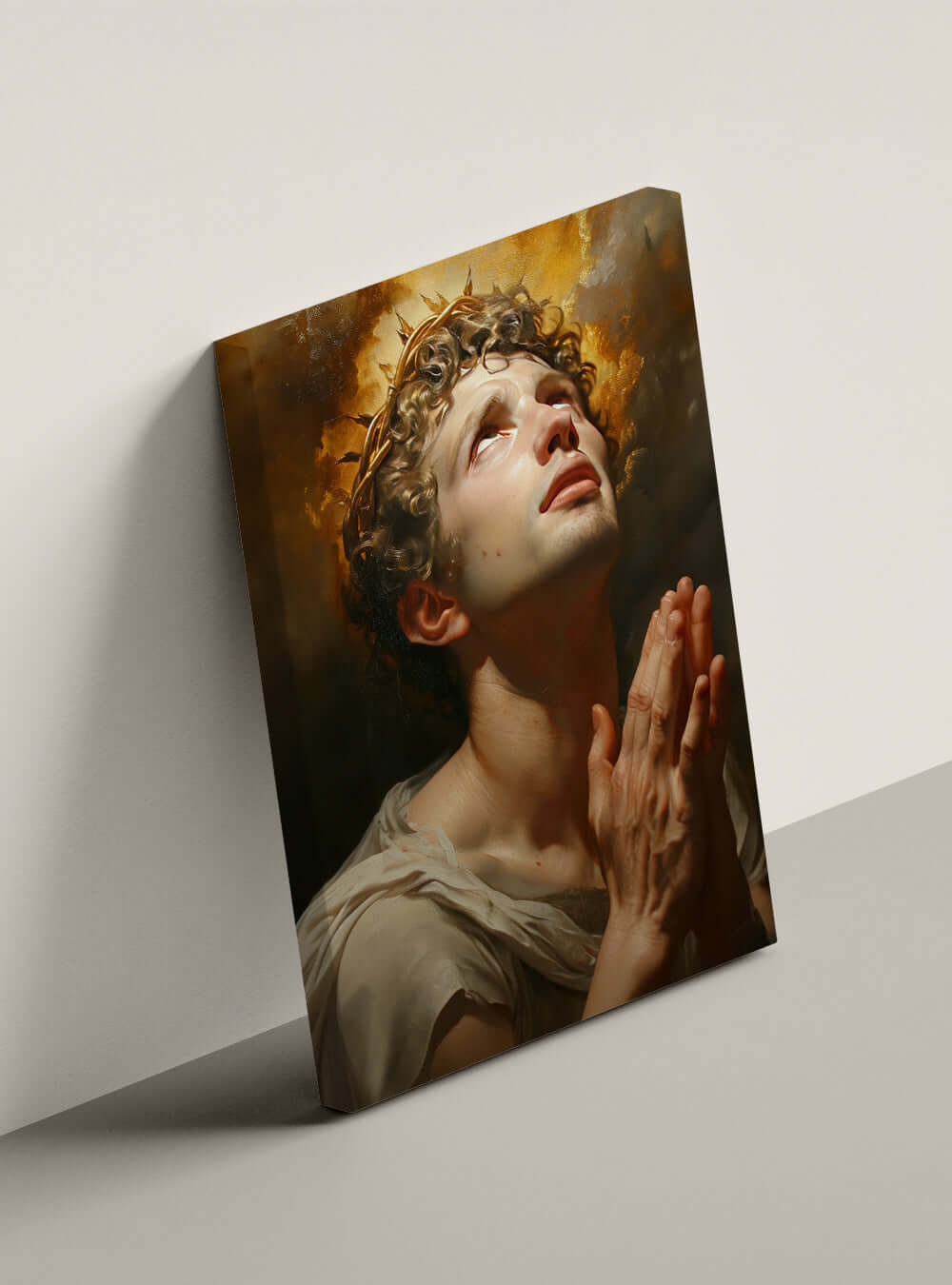 Romans 8:38-39 Christian Iconography Inspirational Canvas Art Print