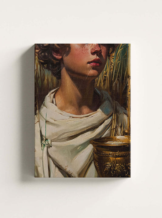 Sacred Art Canvas Print - Holysteller's Nourishing Droplets Illustration