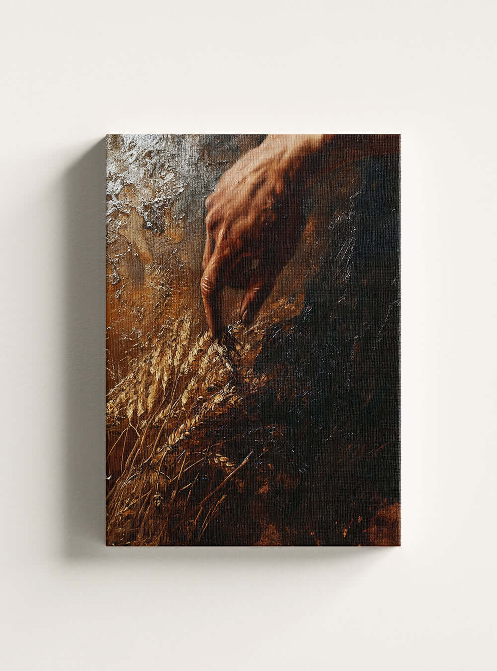 Sacred Art, Inspiring Harvest Hand Canvas, Christian Wall Decor