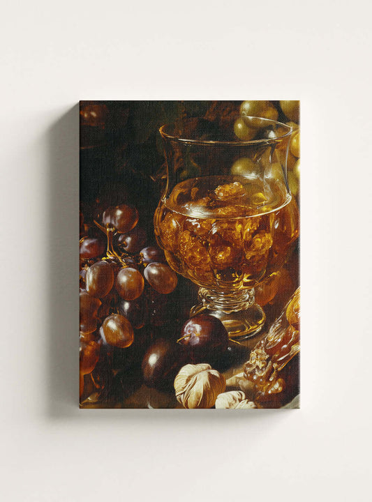 Sacred Art on Canvas: Biblical Sweet Date Honey - Eco Conscious Christian Art Piece