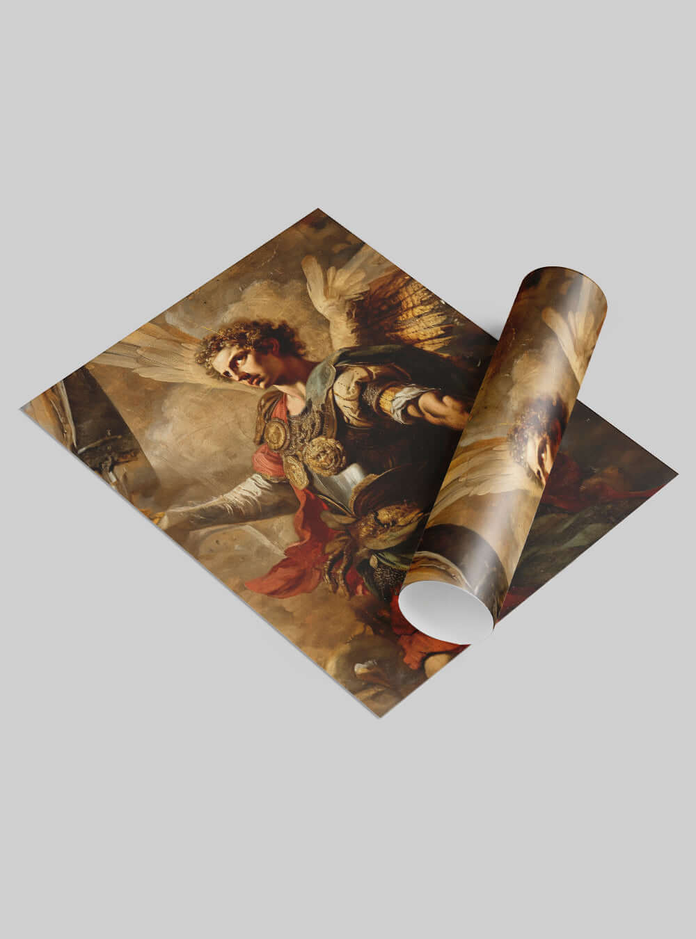 Saint George Triumph Christian Wall Art Canvas Poster