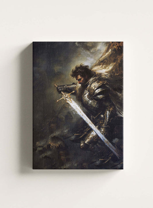 Saint George Victory Canvas Art | Christian Neoclassical | Holysteller