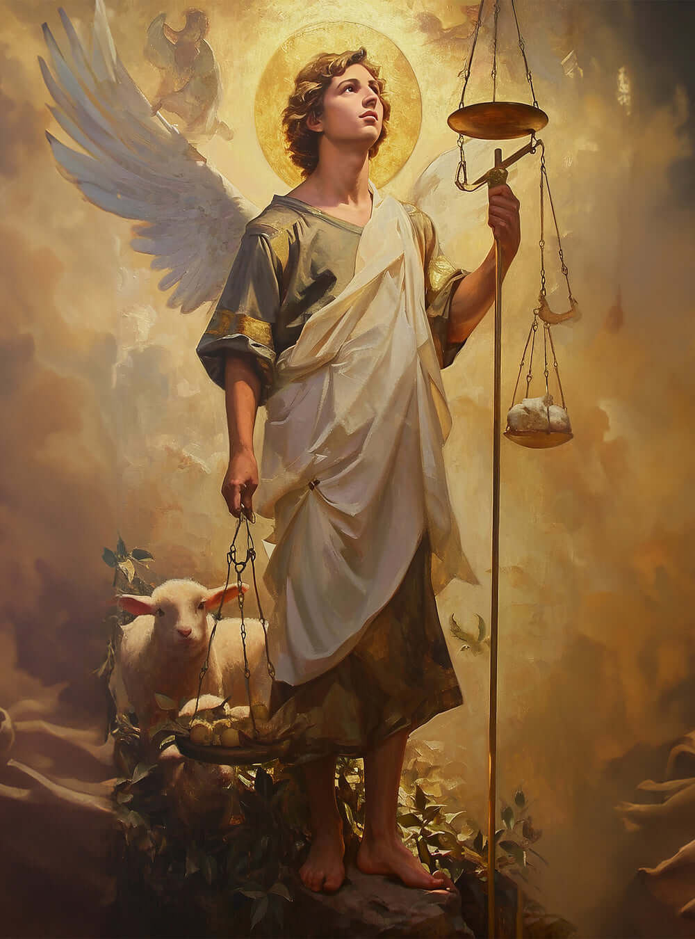 Scripture Image of Angelic Justice - Christian Iconography by Holysteller