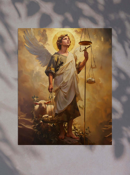 Scripture Image of Angelic Justice - Christian Iconography by Holysteller