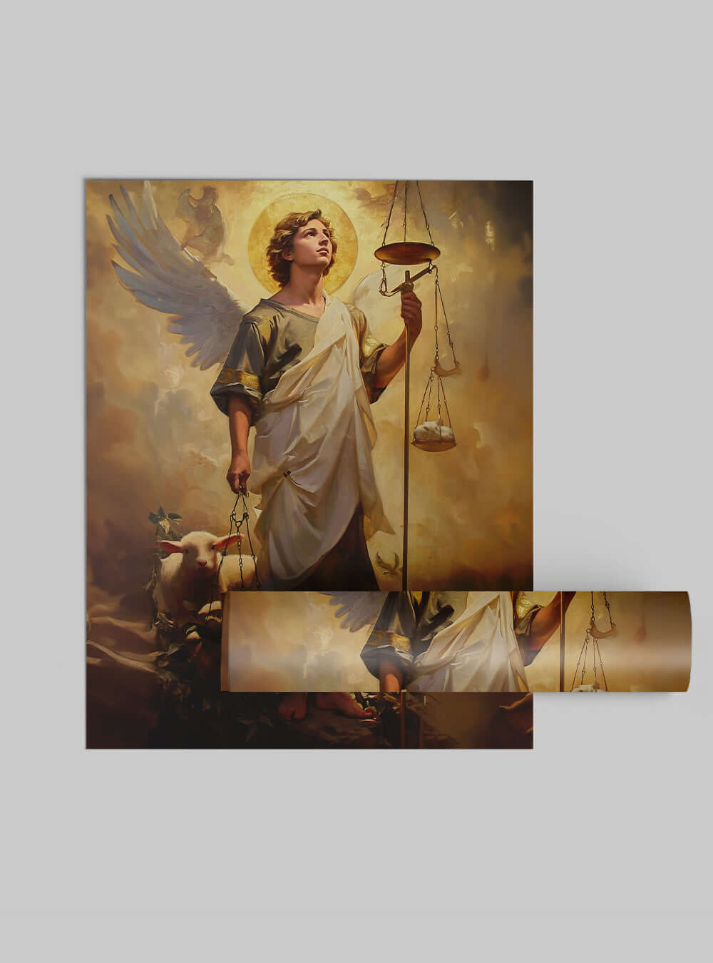 Scripture Image of Angelic Justice - Christian Iconography by Holysteller