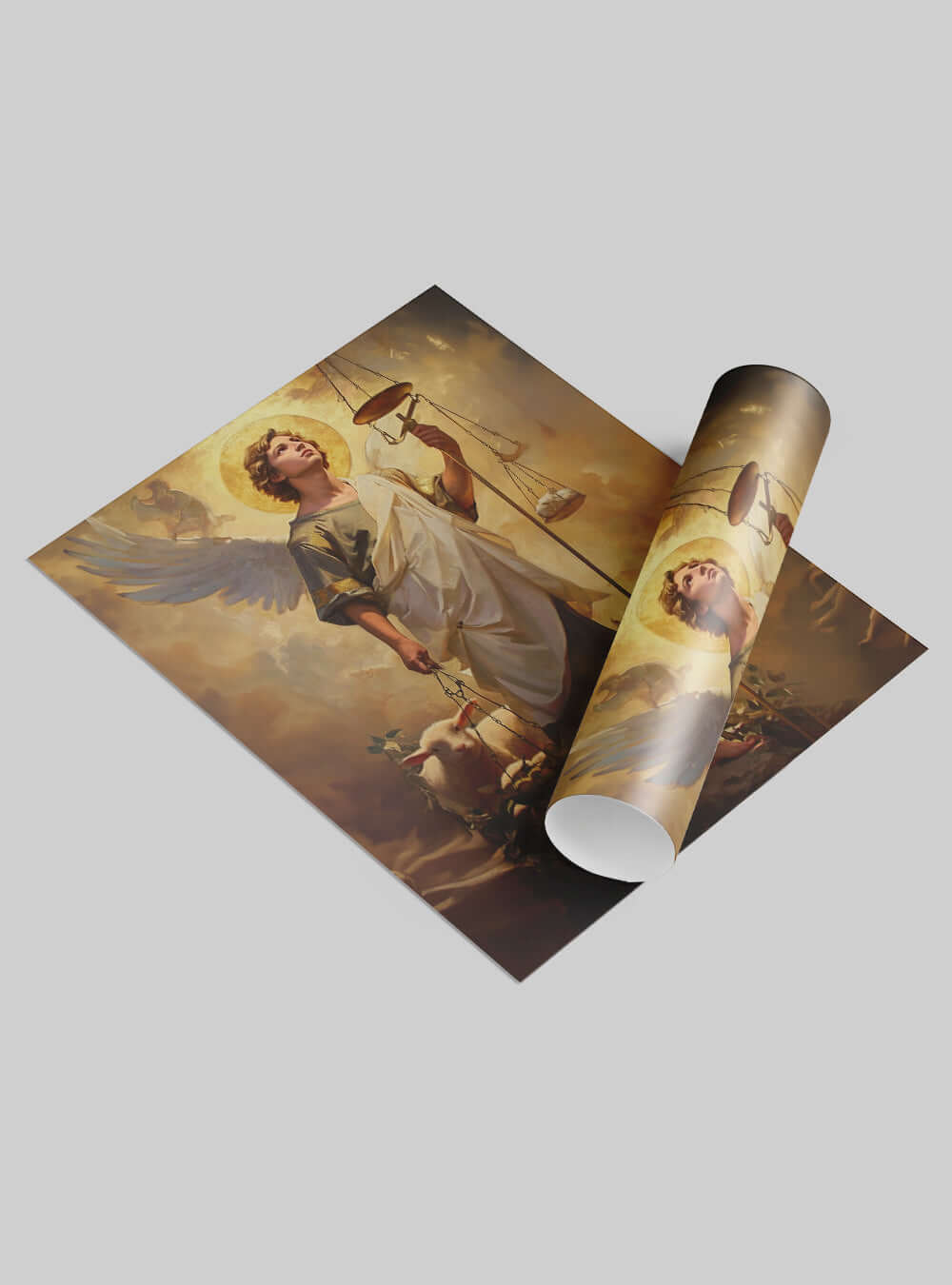 Scripture Image of Angelic Justice - Christian Iconography by Holysteller