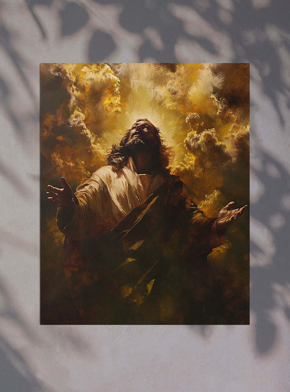 The Revelation 22:16 Inspired Divine Light Poster Print - Christian Wall Art