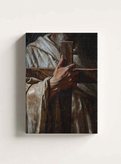 The Unique Biblical Robe Detail Canvas Print, Christian Painting Art Gift