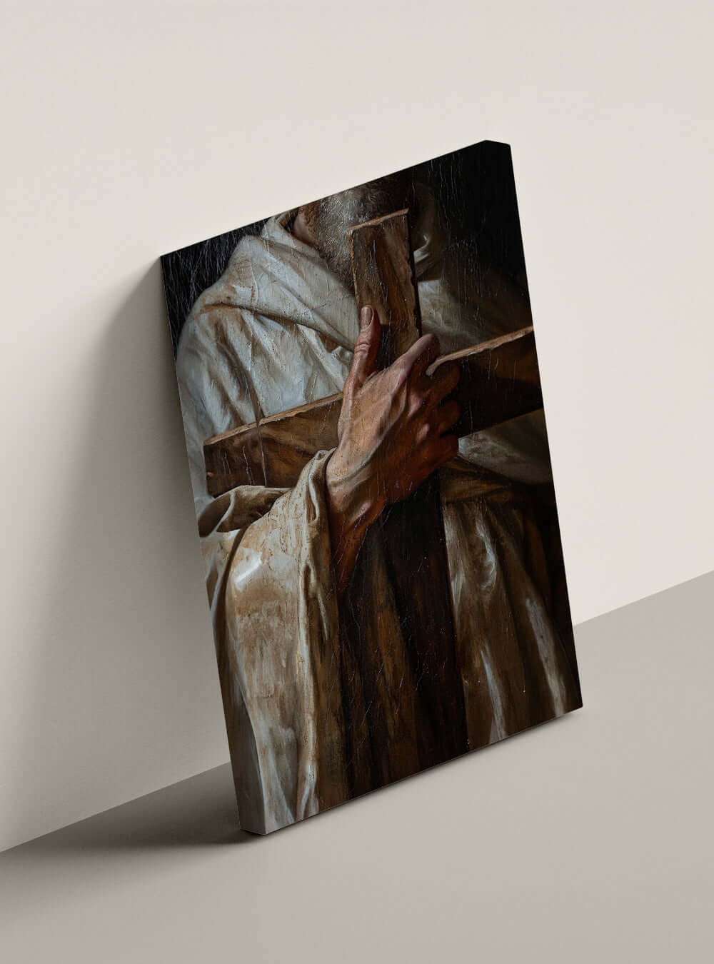 The Unique Biblical Robe Detail Canvas Print, Christian Painting Art Gift