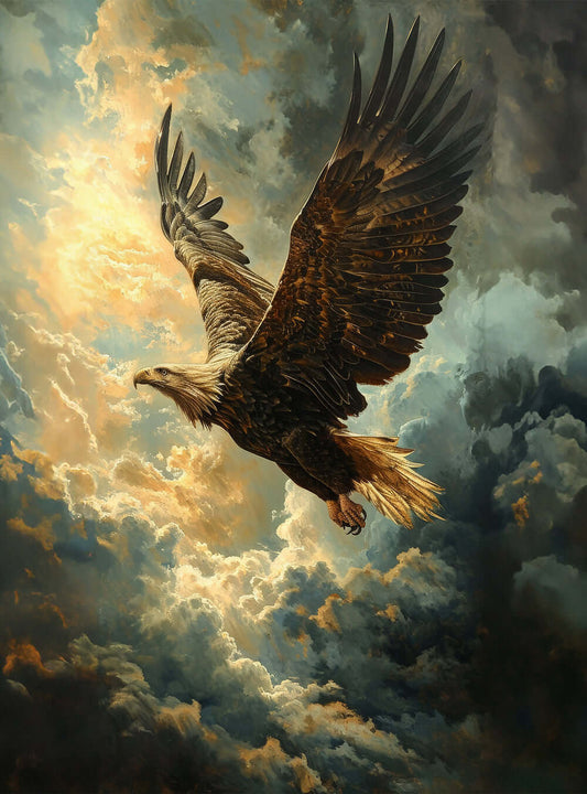 The Unique Inspirational Eagle Flight Bible Poster Print