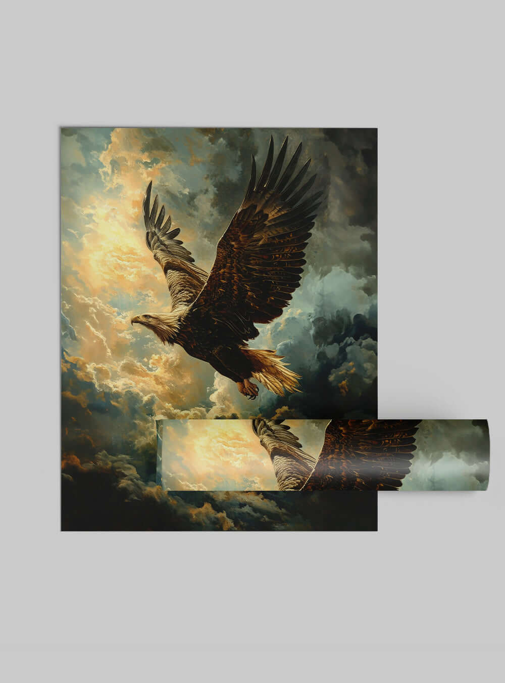 The Unique Inspirational Eagle Flight Bible Poster Print