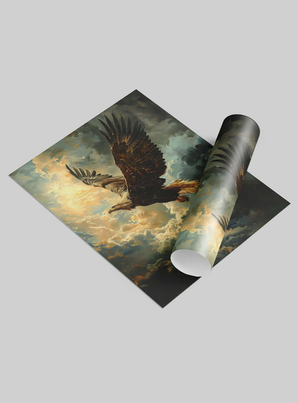 The Unique Inspirational Eagle Flight Bible Poster Print