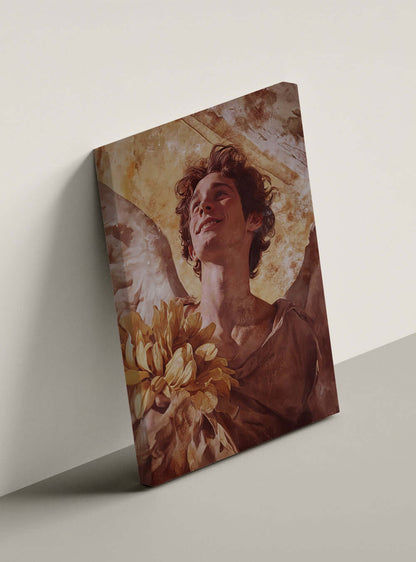 The 'Cherubs Joy' Bible Canvas with Neoclassical Style