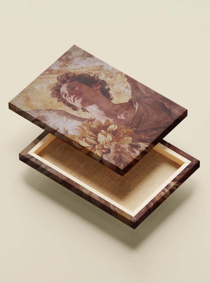 The 'Cherubs Joy' Bible Canvas with Neoclassical Style