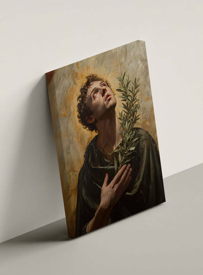 Thoughtfulness Wrapped Canvas: Bible-Inspired Christian Art Gift