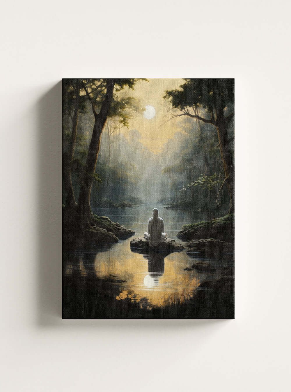 Tranquil Meditation Art - Philippians 3:10 - Christian Canvas Print