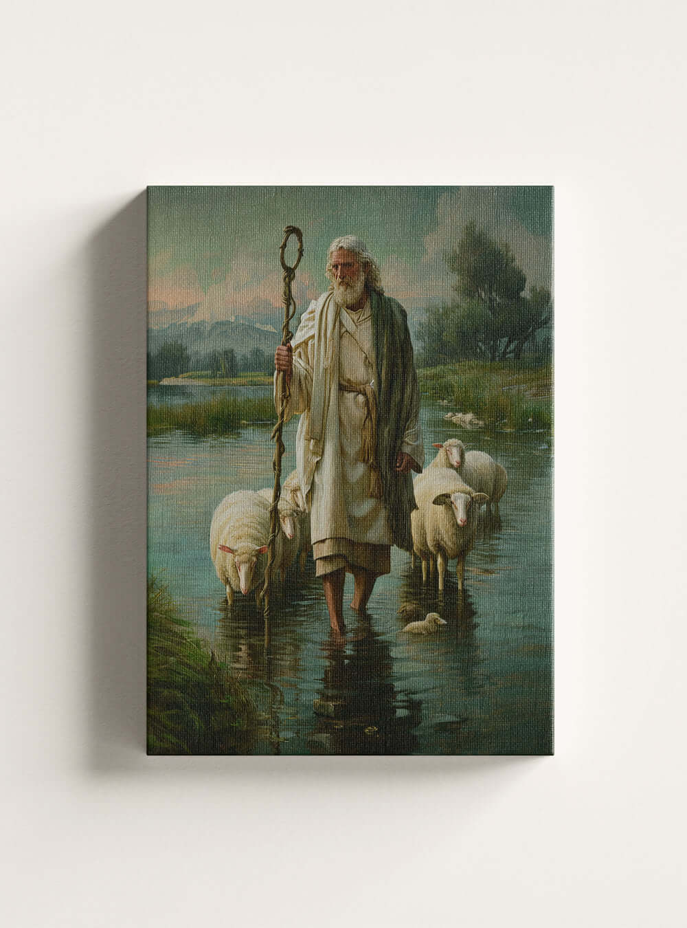 Tranquility Psalm 23:2-3 Canvas Art, Christian Home Décor