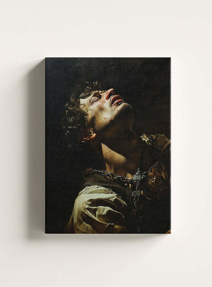 Transition Allegory Christian Wall Canvas: Neoclassical Artwork Print