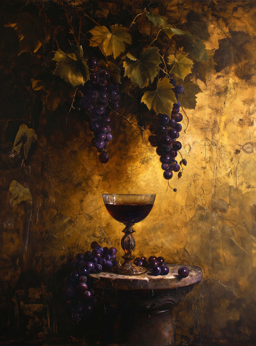 Unique Christian Iconography Vintage Biblical Grape Harvest Print