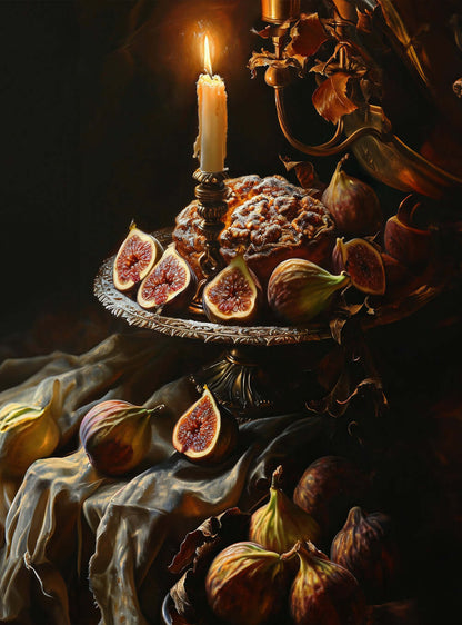 Unique Fig Cake Biblical Art Print - Christian Artwork