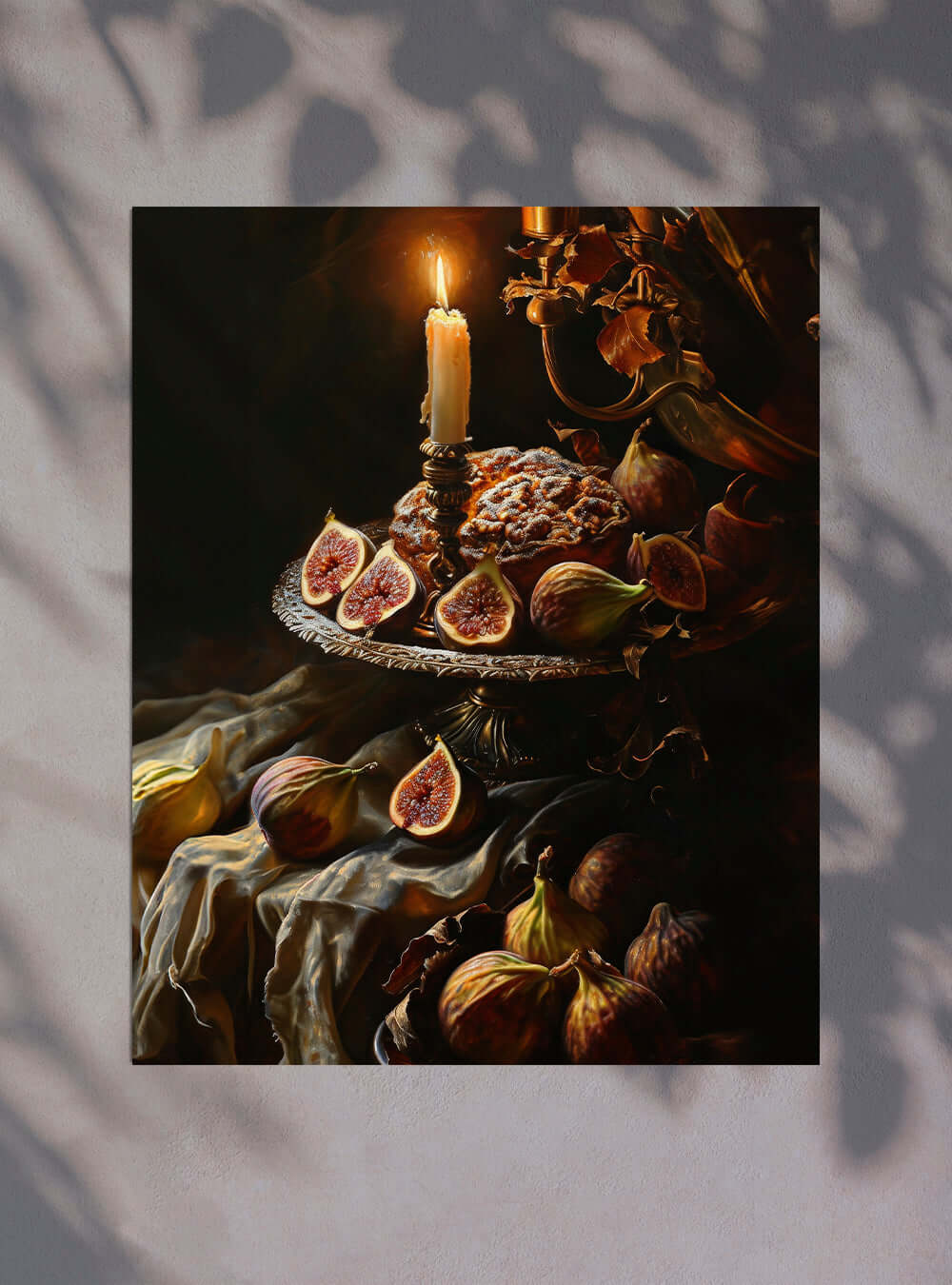 Unique Fig Cake Biblical Art Print - Christian Artwork