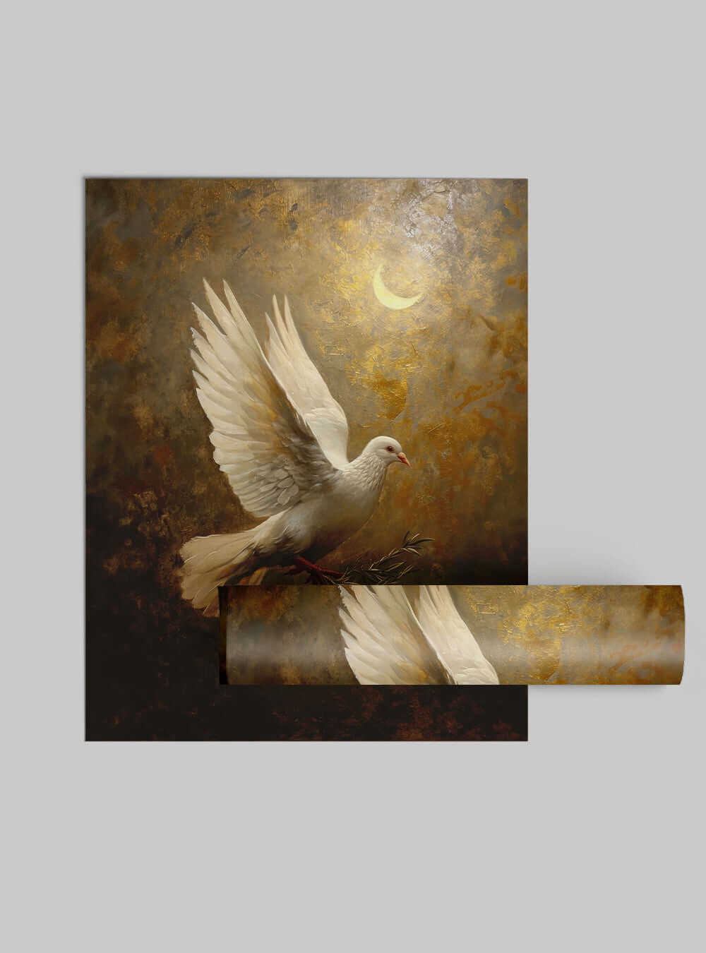 Unveil Your Faith with Inspirational Dove Bible Poster Print