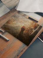 Unveiling Christian Scripture Image: Vintage Serenity Mindful Eating Poster Print