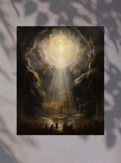 Acts 13:39 Divine Light Sacred Art Poster Print