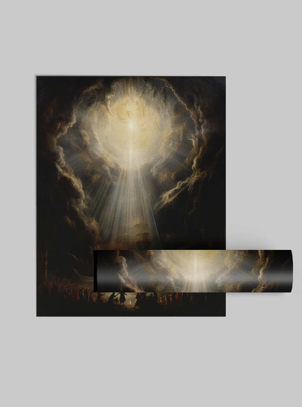 Acts 13:39 Divine Light Sacred Art Poster Print