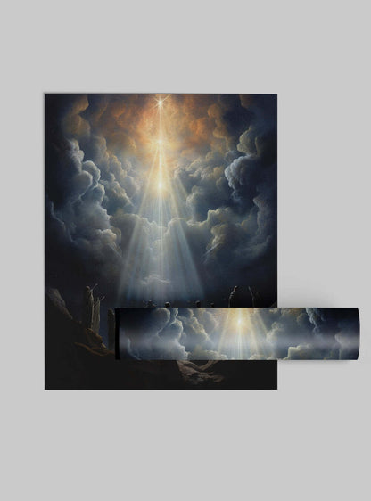 Acts 2:21 - Divine Light Art - Christian Decor Poster Print