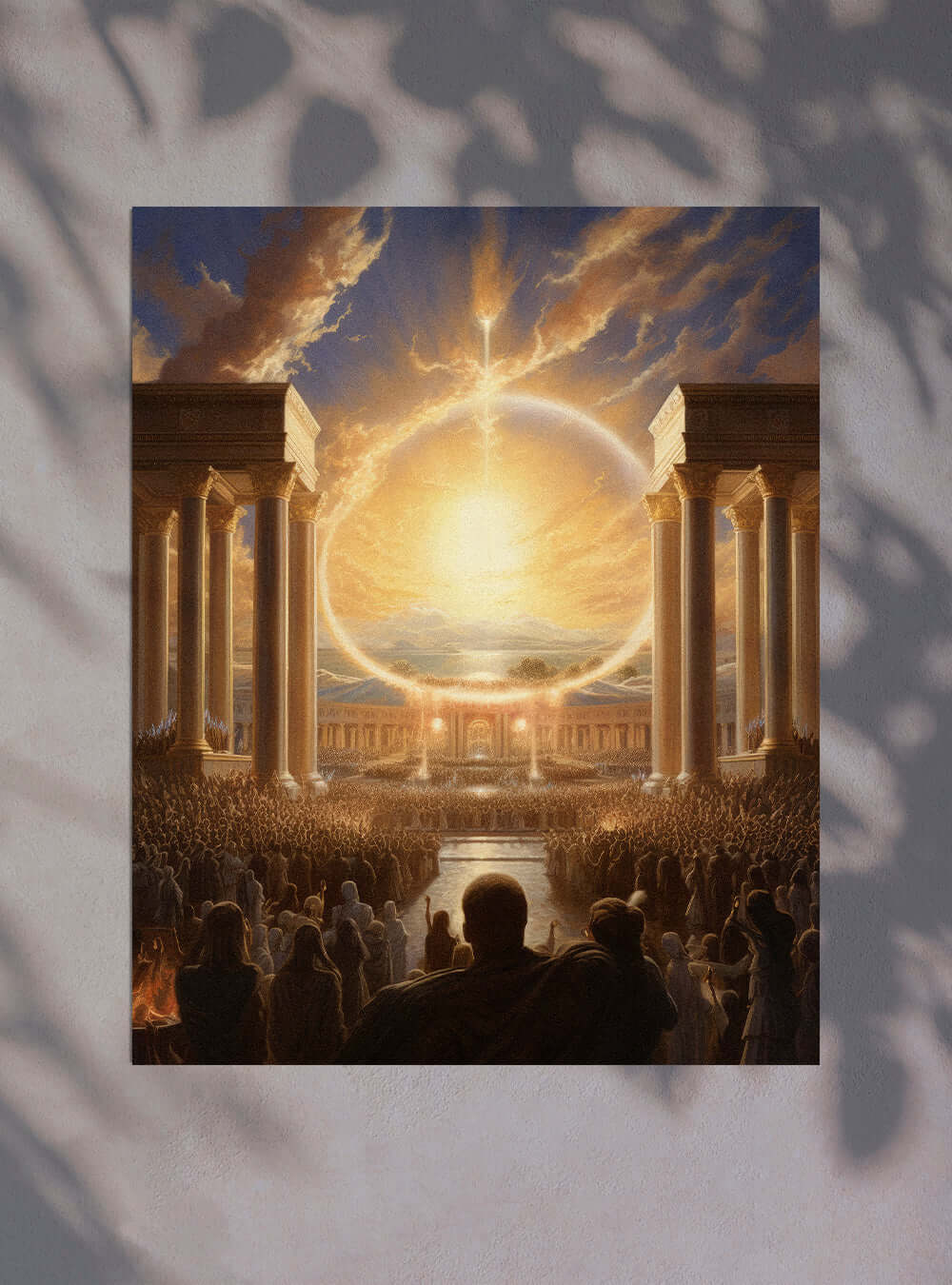 Acts 2:39 Sunrise Gathering Christian Wall Art Poster Print