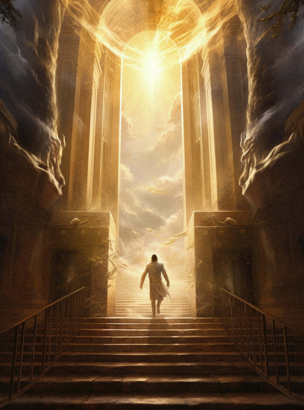 Acts 4:12 Ascend Journey - Sacred Art Poster Print