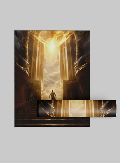 Acts 4:12 Ascend Journey - Sacred Art Poster Print