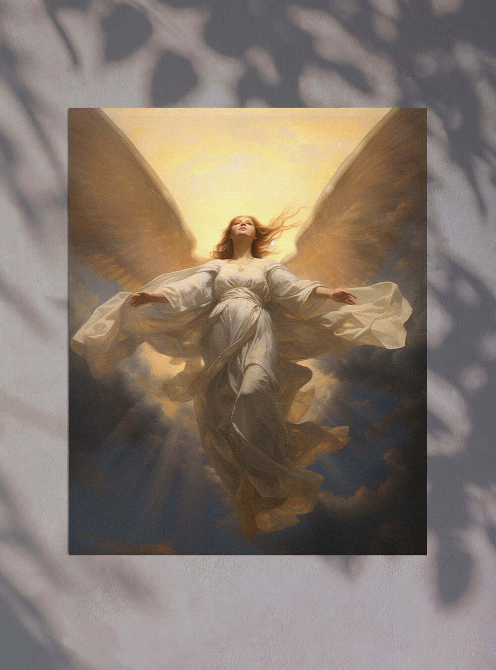 Colossians 1:16 Serene Angel Bible Scripture Wall Art Poster Print