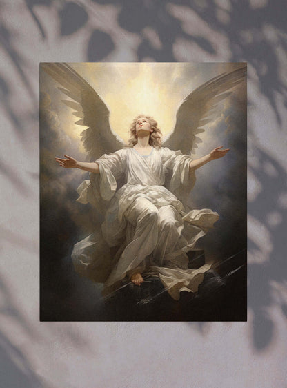 Colossians 2:9 Angelic Divine Light Bible Poster Print