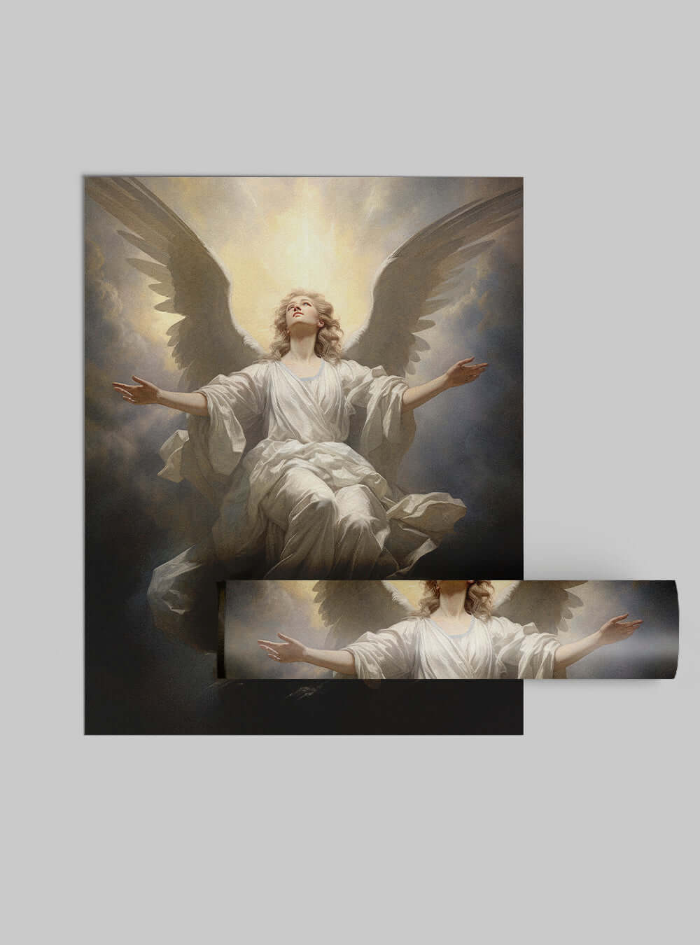 Colossians 2:9 Angelic Divine Light Bible Poster Print