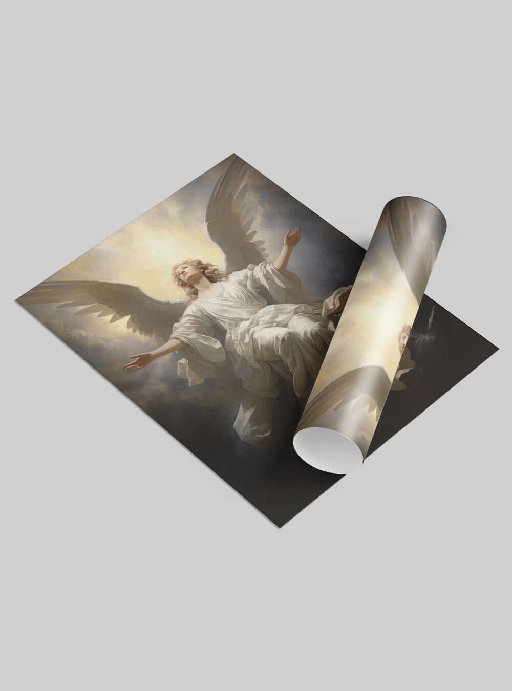 Colossians 2:9 Angelic Divine Light Bible Poster Print