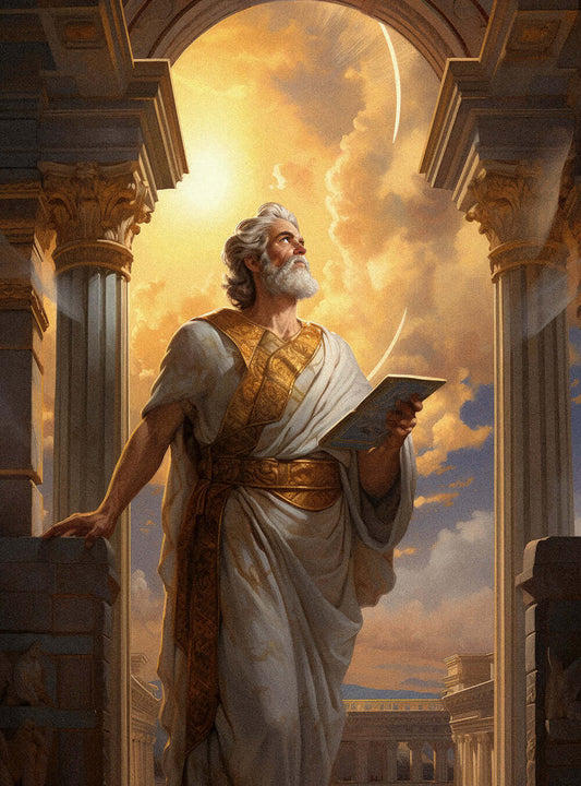 Ephesians 1:11 - Majestic Scholar - Christian Art Poster Print